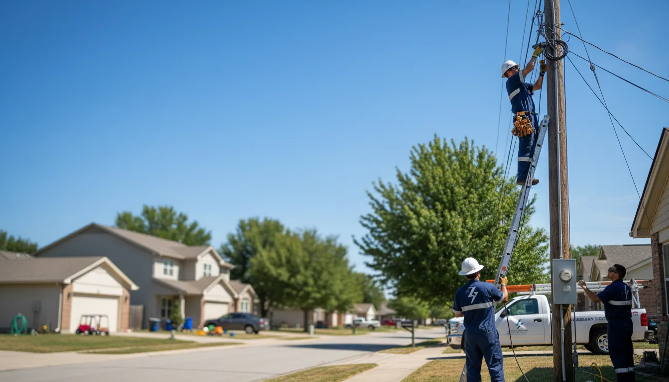 Residential electrician providing installation services in Plymouth, OH